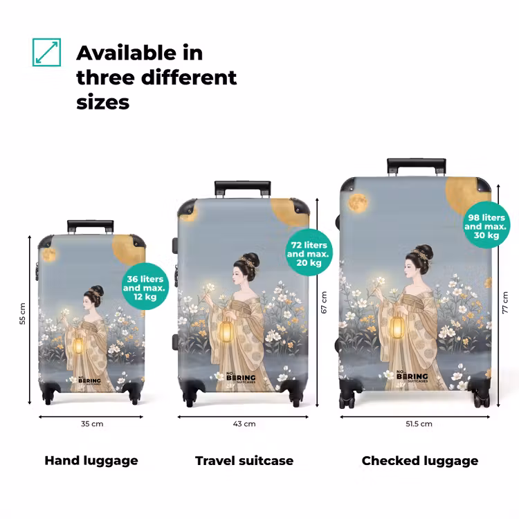 Suitcase - Asian - Woman - Kimono — 3