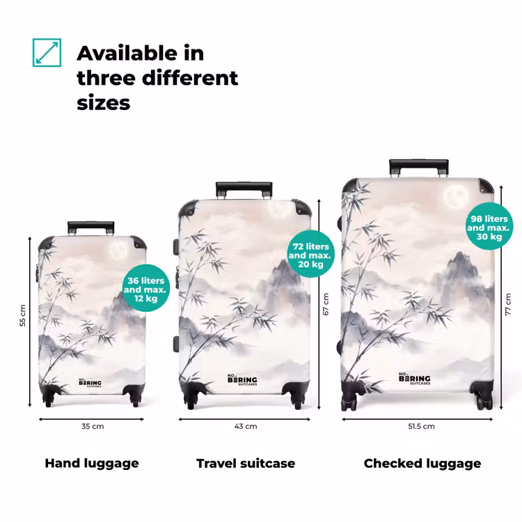 Suitcase - Bamboo - Asia - Gray — 3