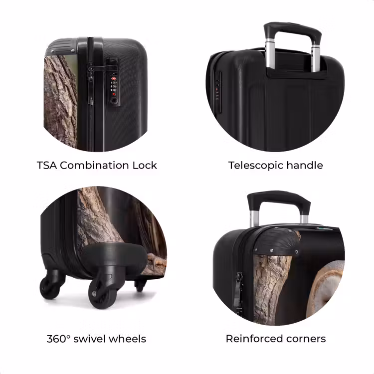 Suitcase - Barn Owl - Tree - Nature - Brown — 8