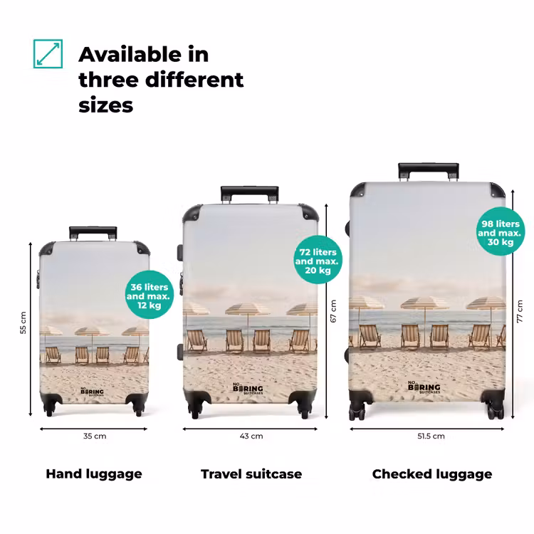 Suitcase - Beach - Chairs - Beach Umbrella — 1