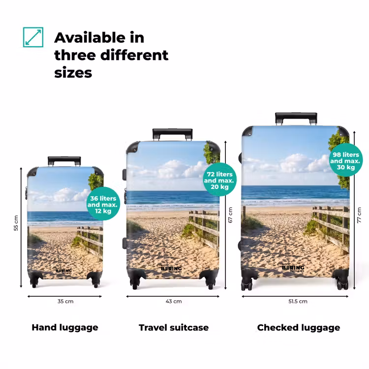 Suitcase - Beach - Sandy Path - Ocean - Nature — 3