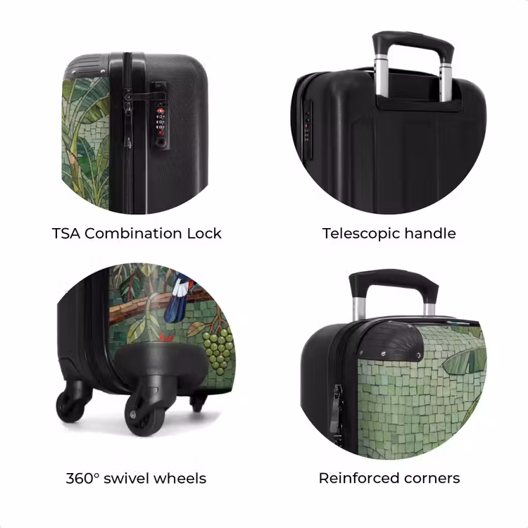 Suitcase - Bird - Animal - Jungle - Mosaic - Nature — 8