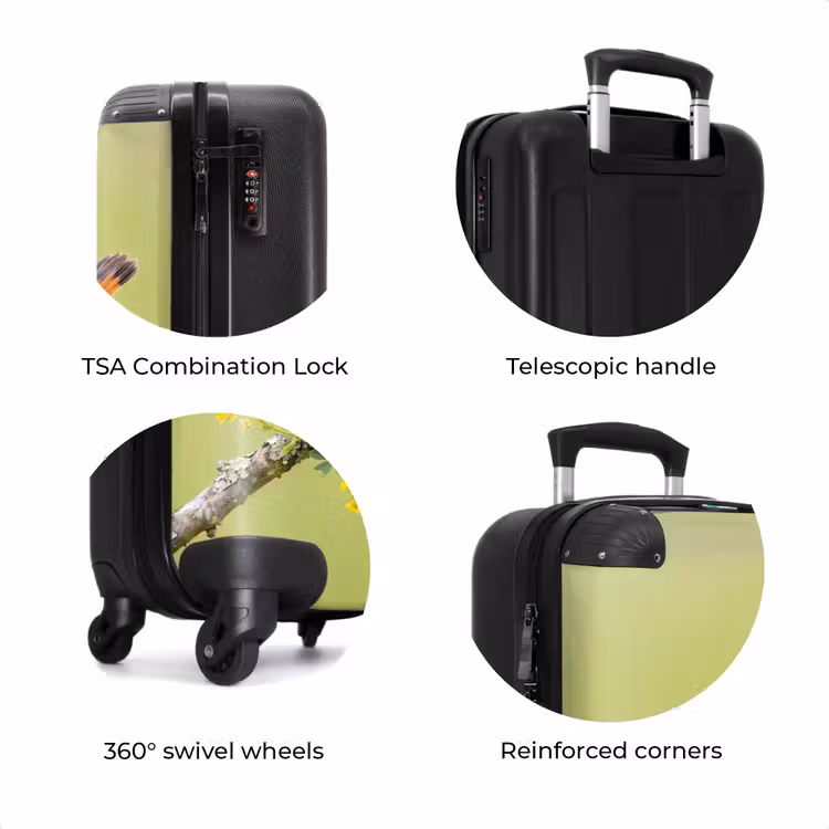 Suitcase - Bird - Branch - Nature - Colorful — 8