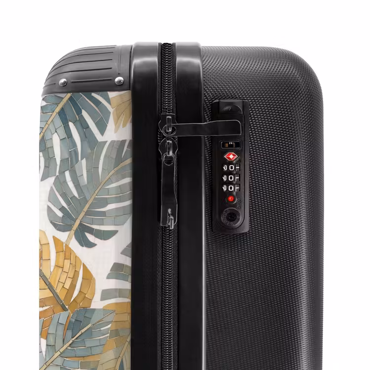 Suitcase - Bird - Branch - Nature - Mosaic - Blue — 6