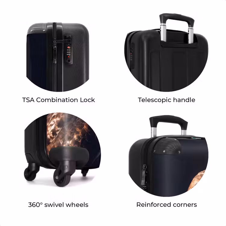 Suitcase - Bird of Prey - Buzzard - Brown — 8