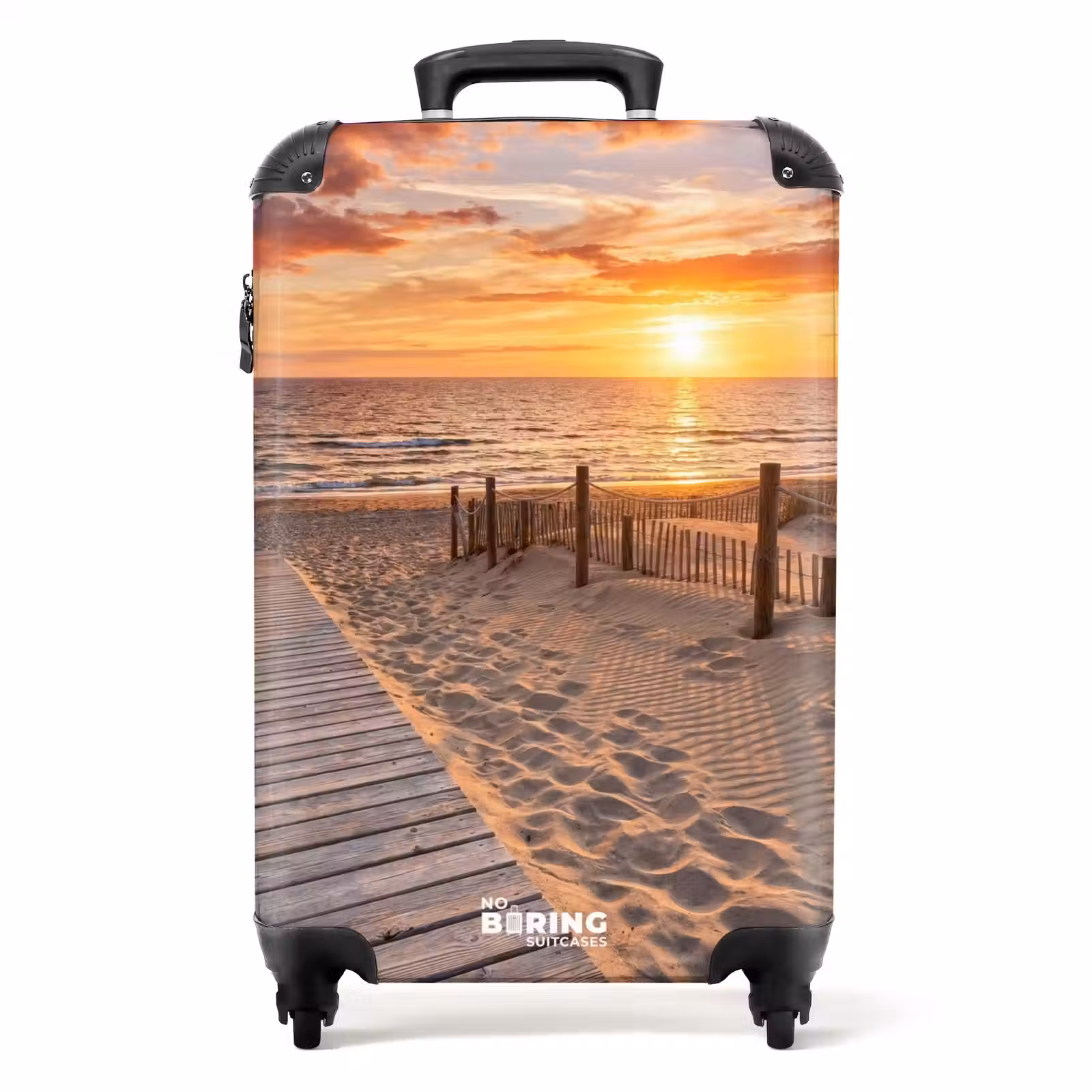 Suitcase - Beach - Sunset - Sea - Nature - Orange — 1