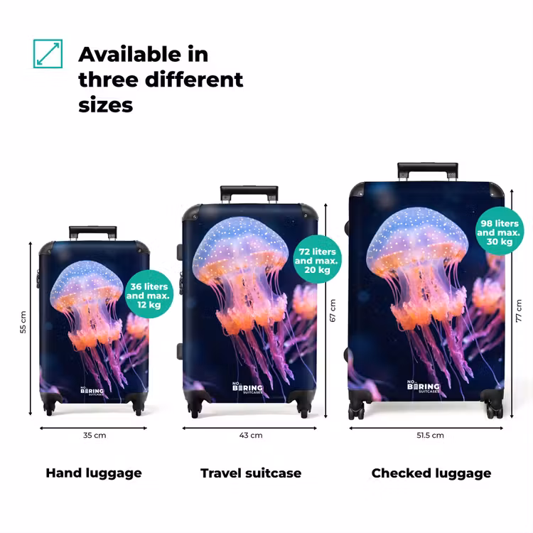 Suitcase - Animal - Underwater - Nature - Pink - Mysterious — 3