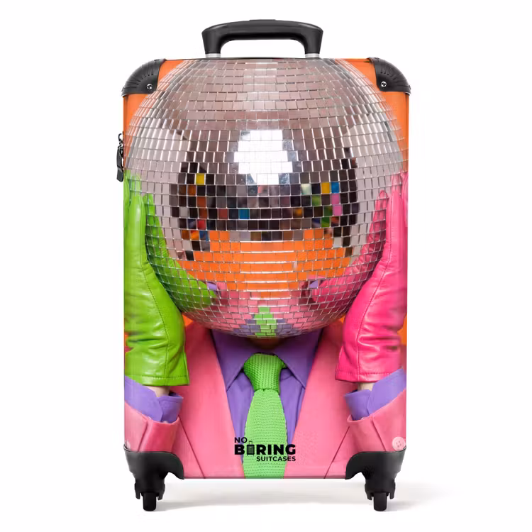 Suitcase - Art - Disco Ball - Colorful - Modern - Studio — 1
