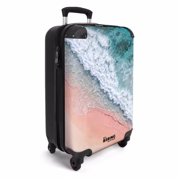 Suitcase - Beach - Ocean - Waves - Pink Sand - Nature — 2