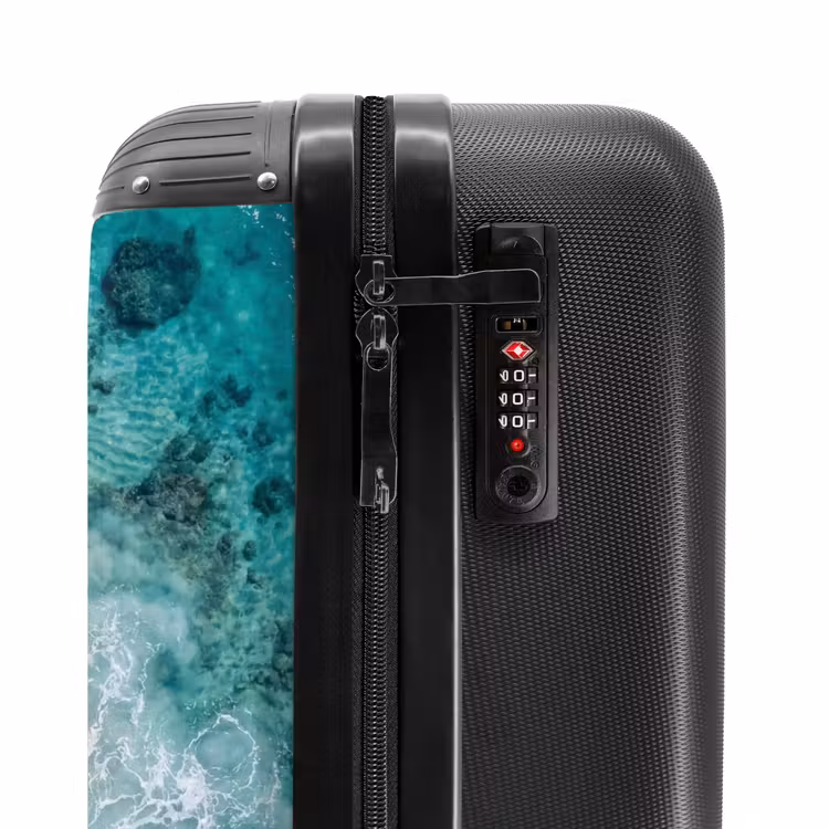 Suitcase - Beach - Ocean - Waves - Pink Sand - Nature — 6