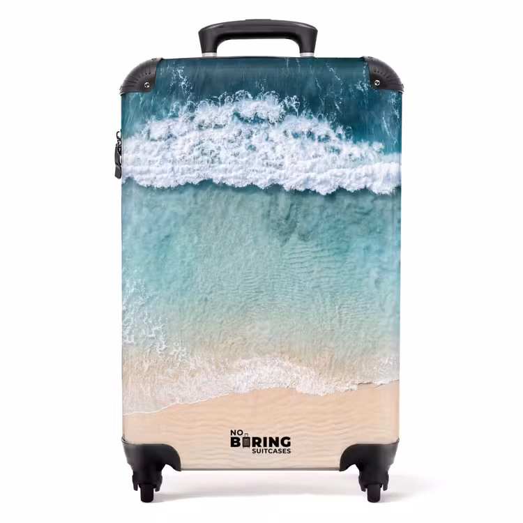 Suitcase - Beach - Sea - Waves - Nature - Blue — 1