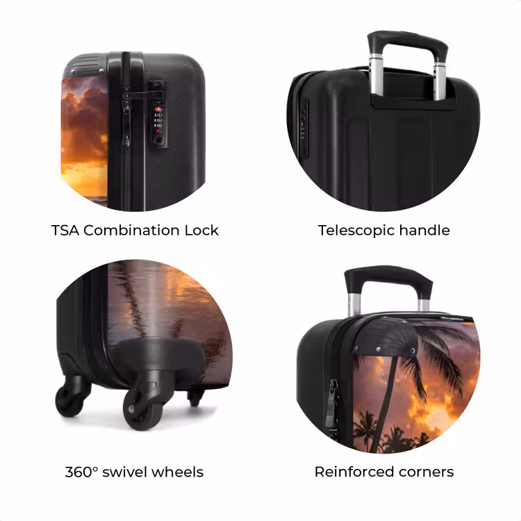 Suitcase - Beach - Sunrise - Tropical - Nature - Orange — 8