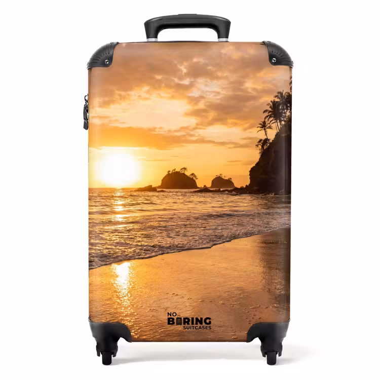 Suitcase - Beach - Sunset - Nature - Tropical - Orange — 1