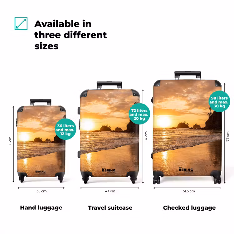 Suitcase - Beach - Sunset - Nature - Tropical - Orange — 3