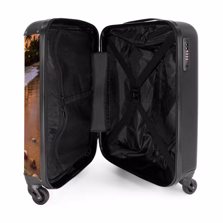 Suitcase - Beach - Sunset - Palm Trees - Nature - Orange — 5