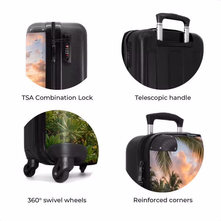 Suitcase - Beach - Sunset - Palm Trees - Tropical - Nature — 8