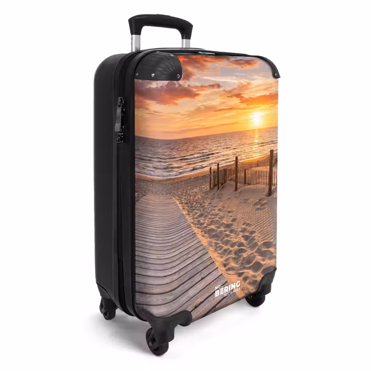 Suitcase - Beach - Sunset - Sea - Nature - Orange — 2