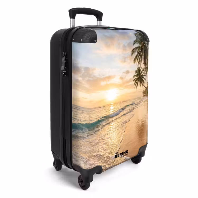 Suitcase - Beach - Sunset - Tropical - Nature - Gold — 2
