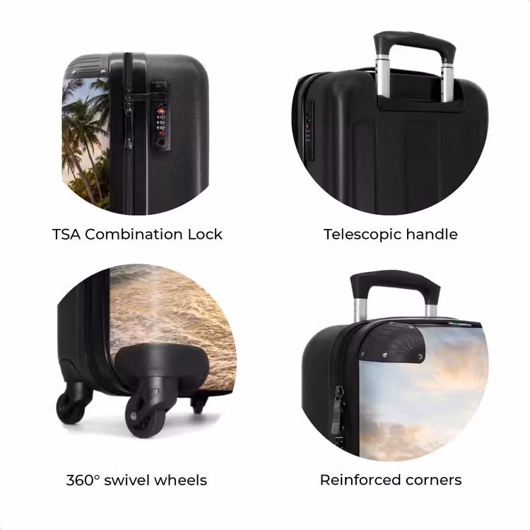 Suitcase - Beach - Sunset - Tropical - Nature - Gold — 8