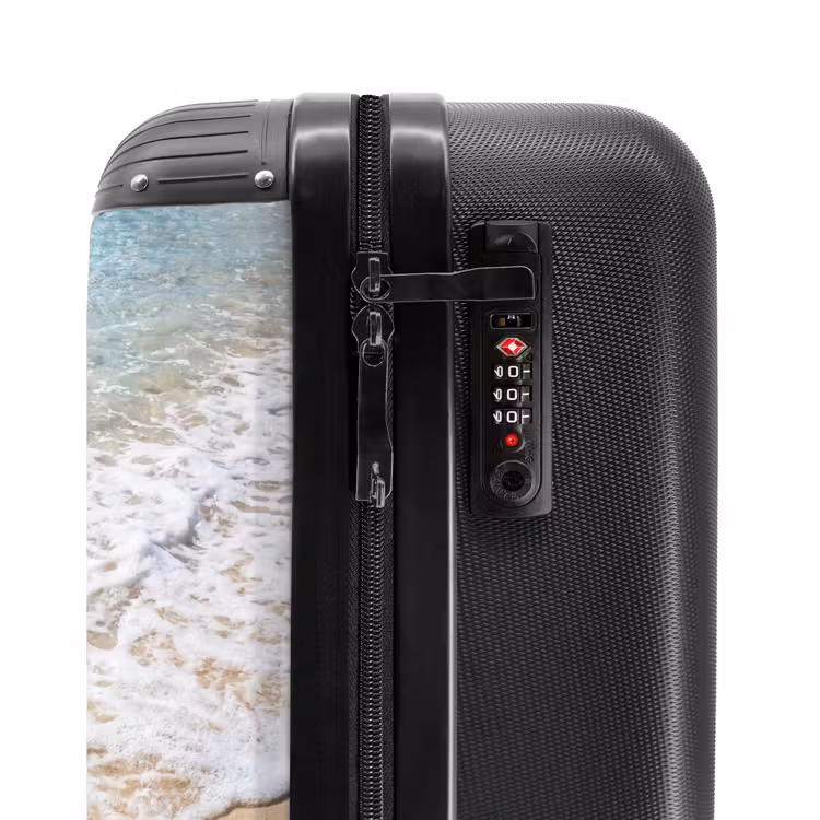 Suitcase - Beach - Water - Nature - Blue - Beige — 6
