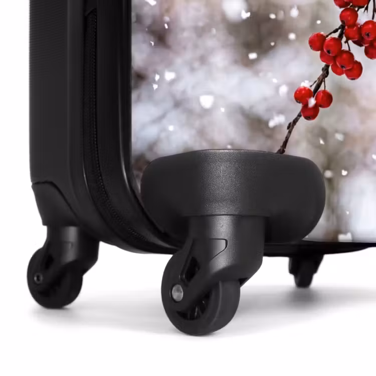 Suitcase - Berries - Branches - Snow - Winter - Colorful — 7