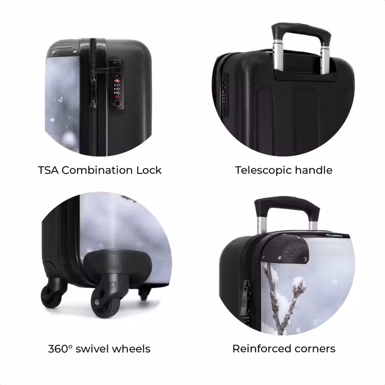 Suitcase - Bird - Branch - Snow - Winter — 8
