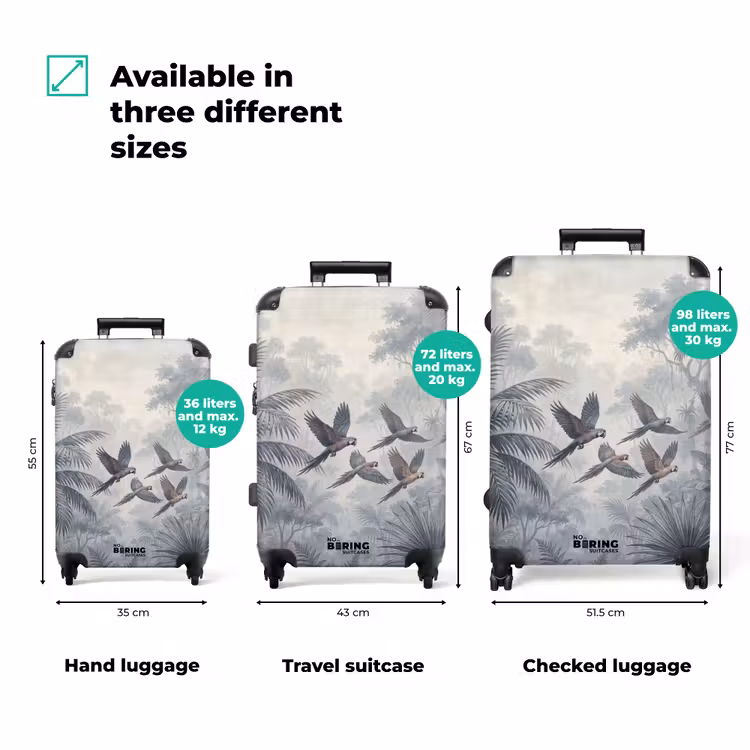 Suitcase - Bird - Flying - Jungle - Vintage - Animals — 3