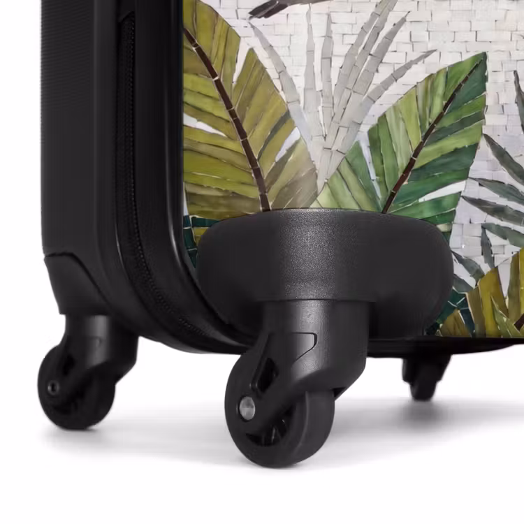 Suitcase - Bird - Flying - Tropical - Mosaic - Green — 7