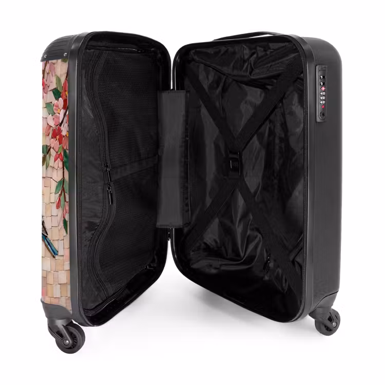 Suitcase - Bird - fountain - mosaic - colorful - animals — 5