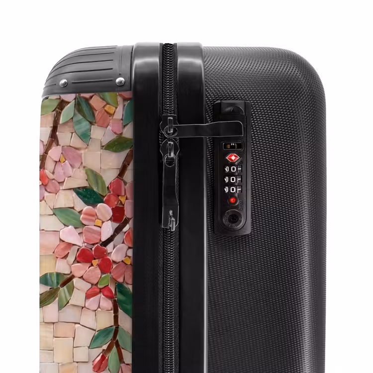 Suitcase - Bird - fountain - mosaic - colorful - animals — 6