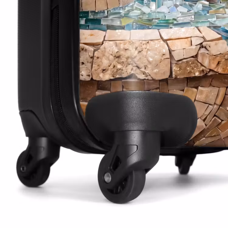 Suitcase - Bird - fountain - mosaic - colorful - animals — 7