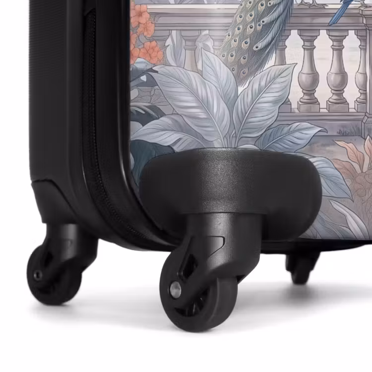 Suitcase - Bird - Peacock - Architecture - Classical - Green — 7