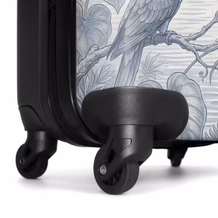 Suitcase - Bird - River - Tropical - Illustration - Blue — 7