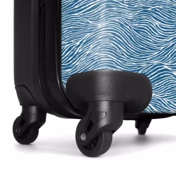 Suitcase - Blue - White - Waves - Patterned - Texture — 7