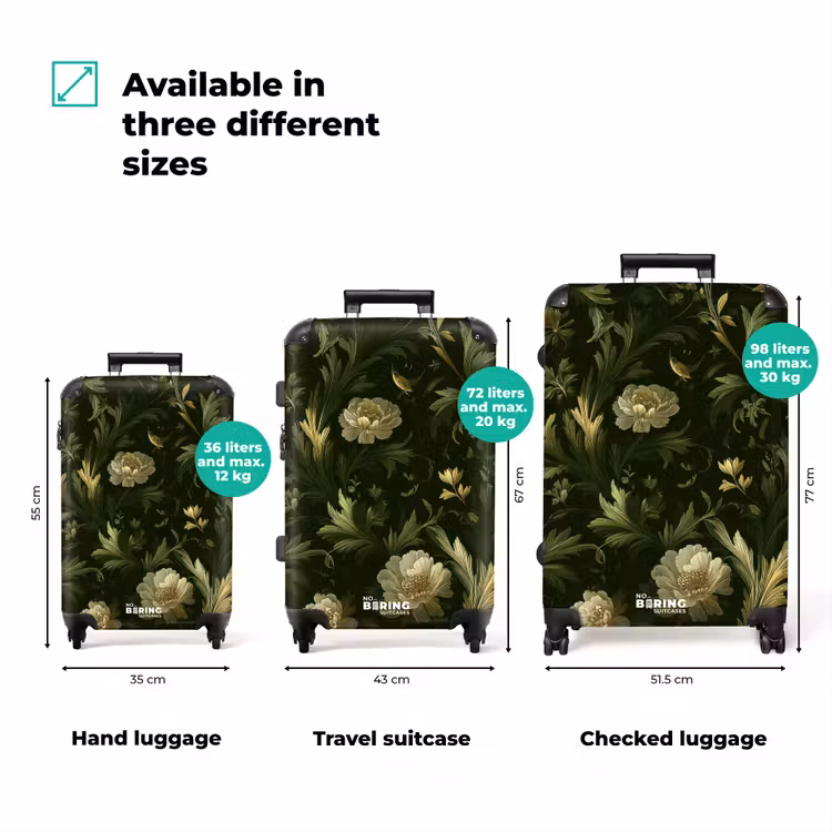 Suitcase - Botanical - Seamless - Flowers — 3