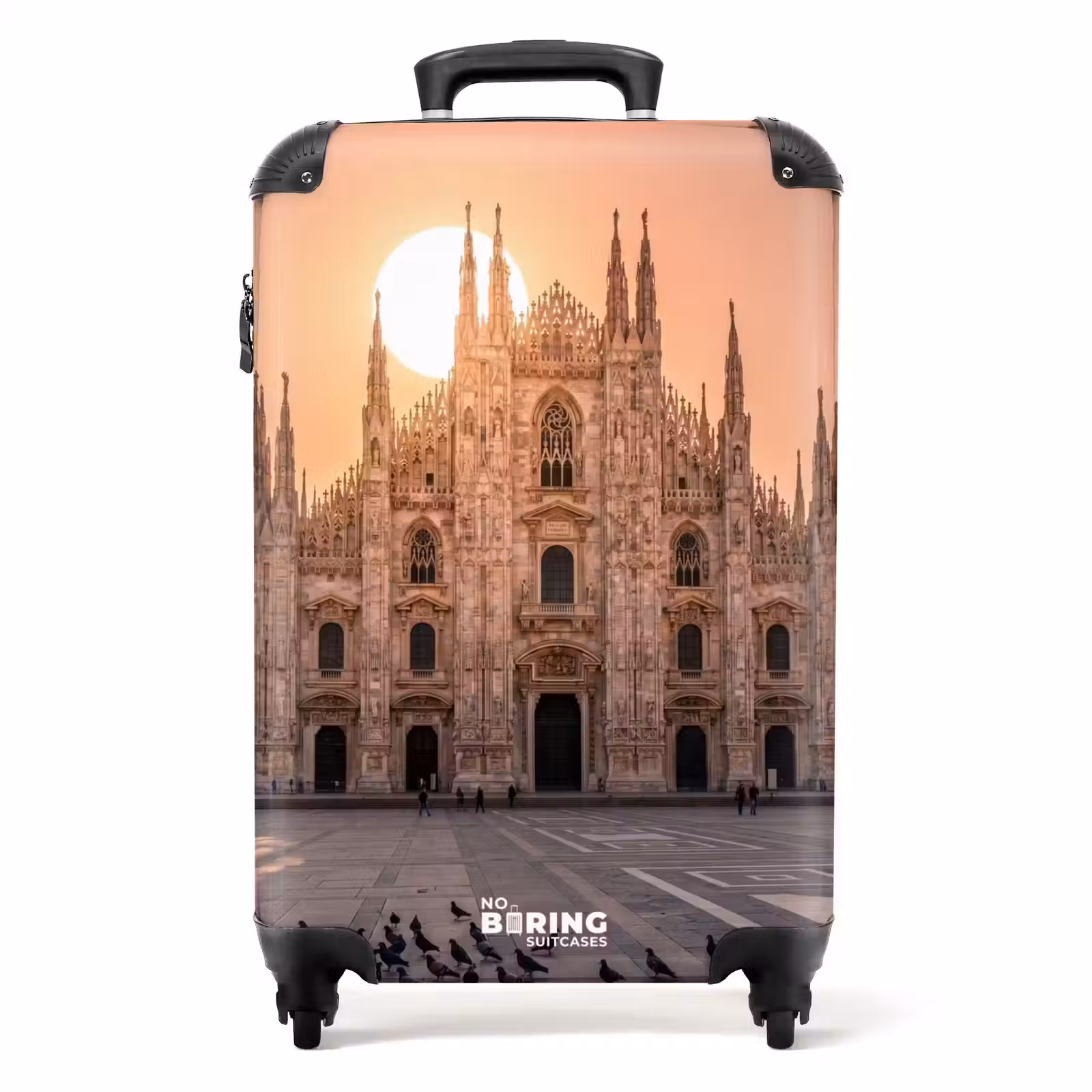 Suitcase - Architecture - Milan - Square - Sunrise - Orange — 1