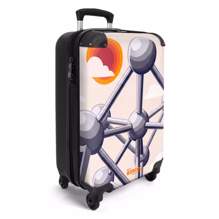 Suitcase - Architecture - Geometry - City - Modern - Gray — 2
