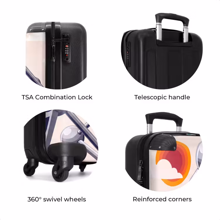 Suitcase - Architecture - Geometry - City - Modern - Gray — 8