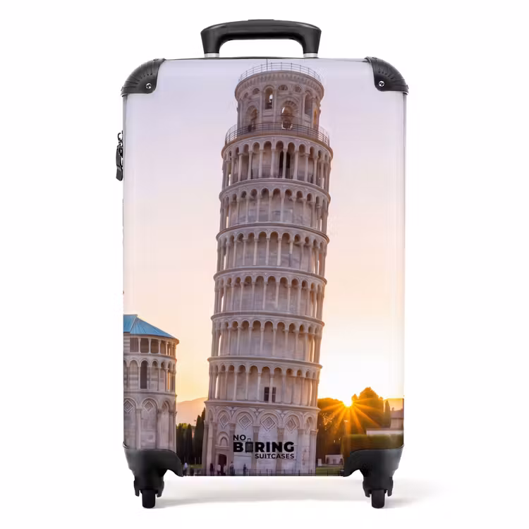 Suitcase - Architecture - Tower - Pisa - Italy - Sunset — 1