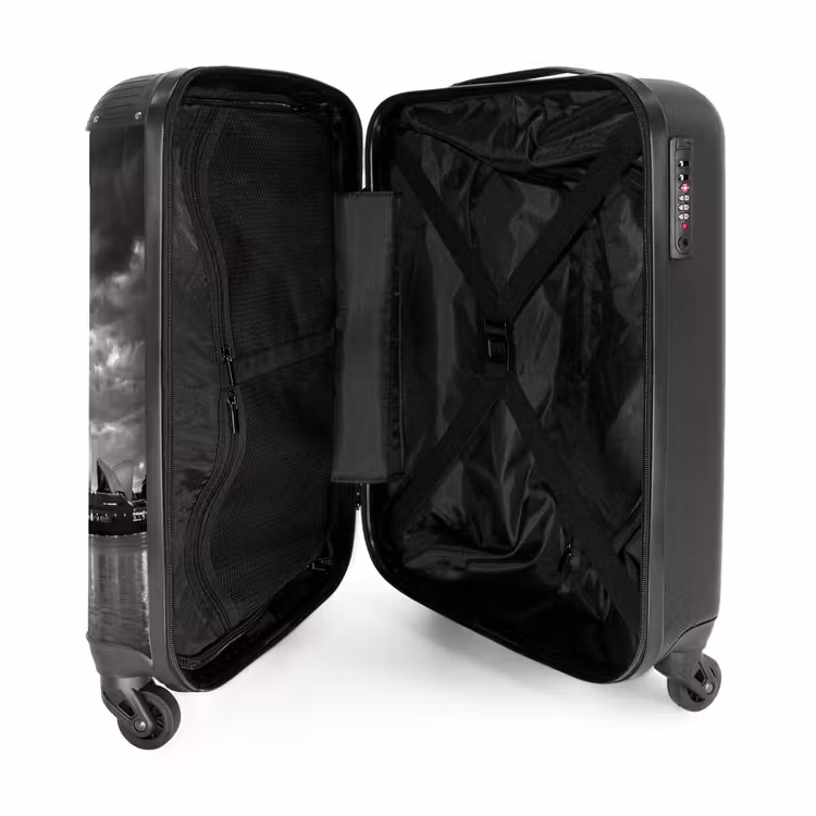 Suitcase - Architecture - Water - City - Modern - Black - White — 5