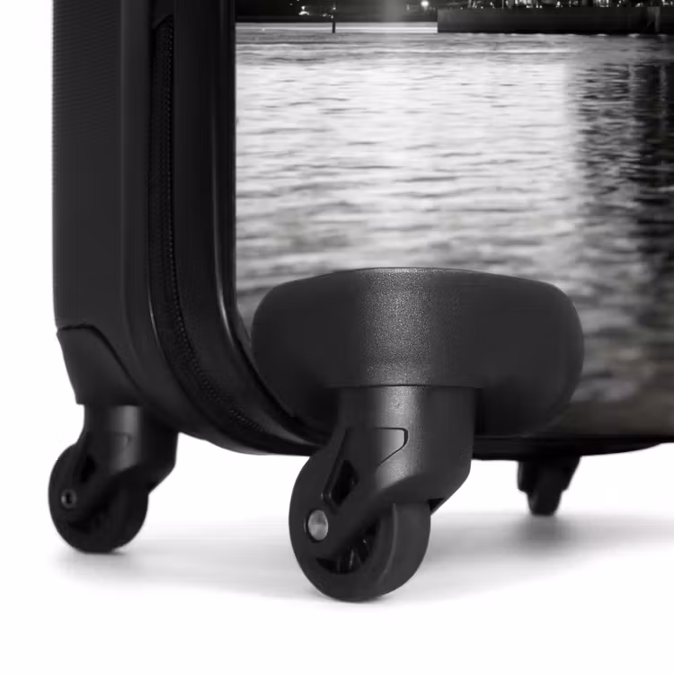Suitcase - Architecture - Water - City - Modern - Black - White — 7