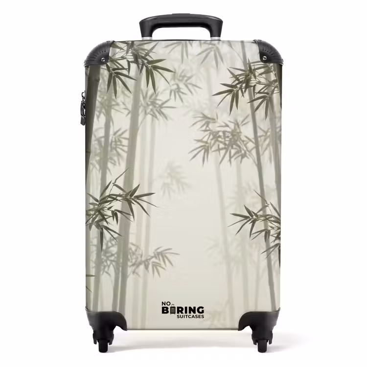 Suitcase - Bamboo - Forest - Fog - Nature — 1