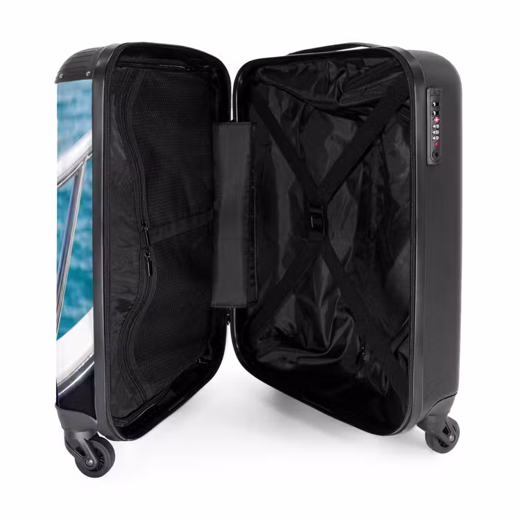 Suitcase - Bikini - Railing - Sea - Summer - Blue — 5