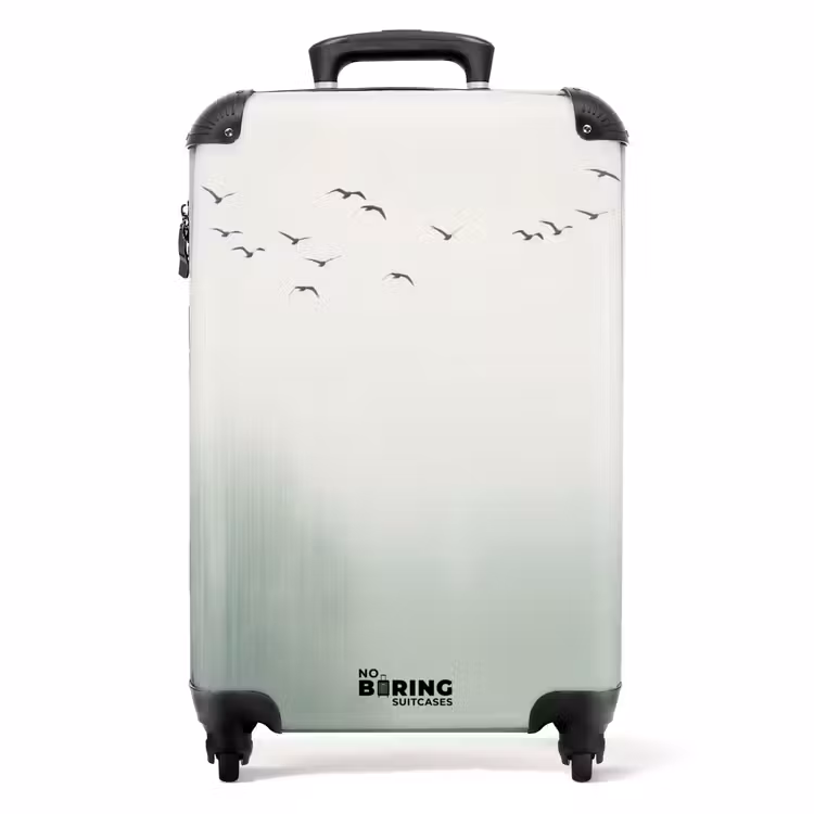 Suitcase - Bird - Flight - Nature - Minimalist — 1