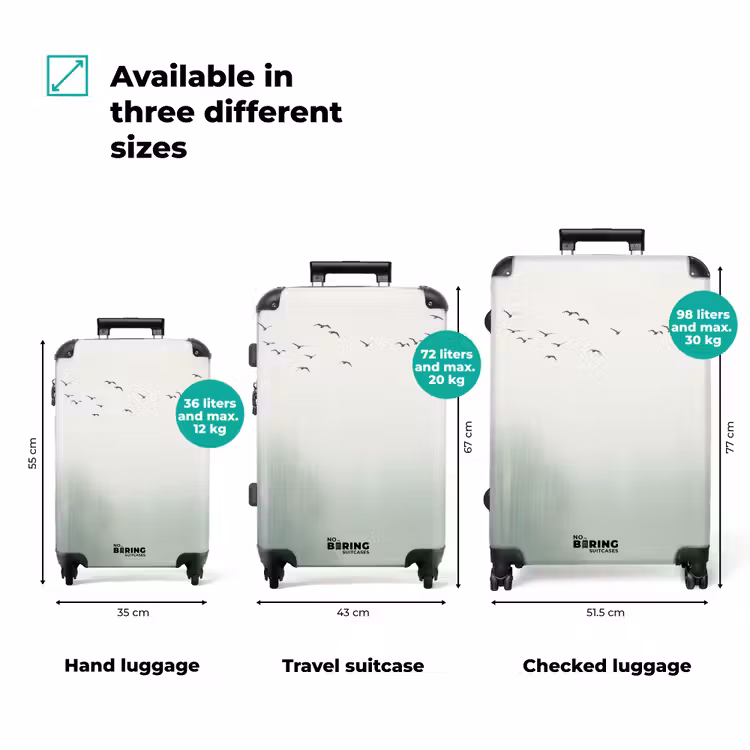 Suitcase - Bird - Flight - Nature - Minimalist — 3