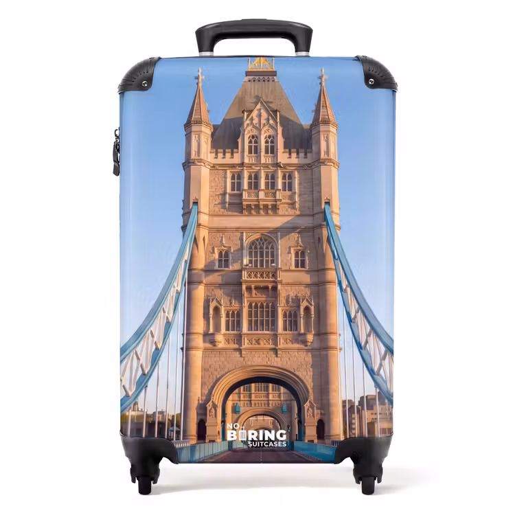 Suitcase - Bridge - Tower - Architecture - Classical - Blue — 1