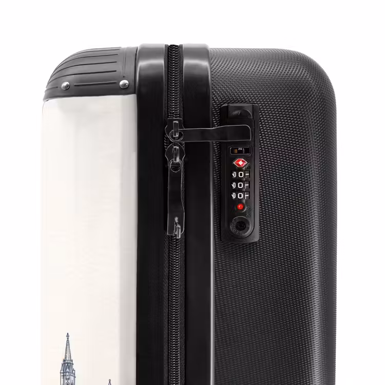 Suitcase - Budapest - Skyline - Architecture - Watercolor - Blue — 6