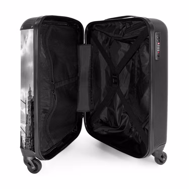 Suitcase - Building - High-rise - City - Architecture - Black-and-white — 5