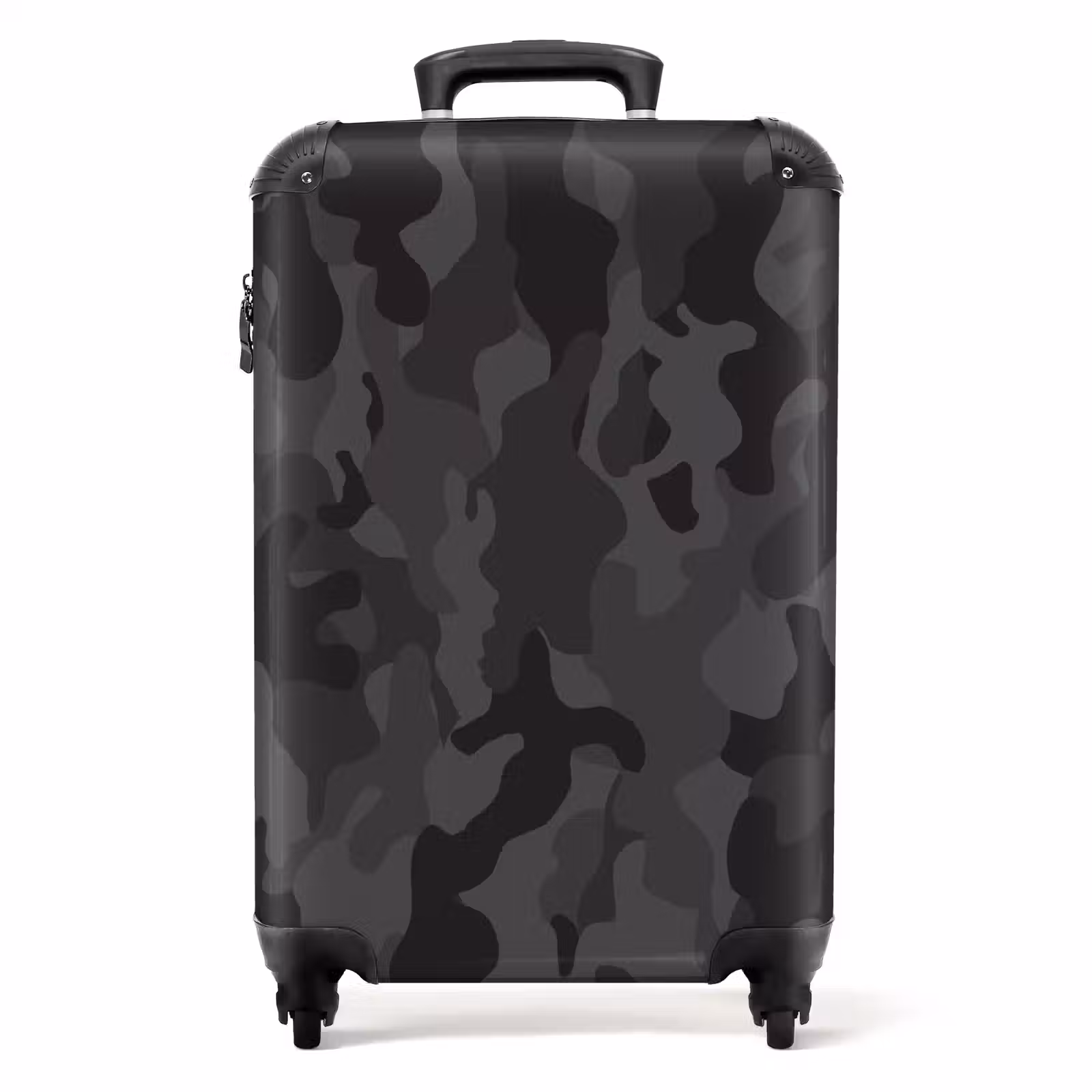 Suitcase - Green camouflage print — 1
