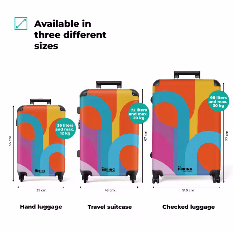 Suitcase - Abstract - Geometry - Colorful - Modern - Art — 1